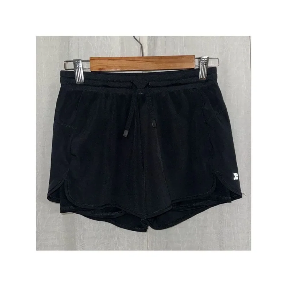 all in motion x Target 14-16 Black Athletic Shorts with built in bike shorts
